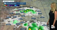 Cooler temperatures on Wednesday with afternoon thunderstorms