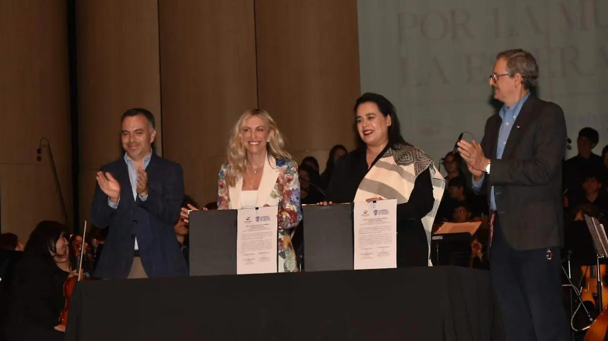 Firman Gobierno del Estado y Fundación Azteca la “Alianza por la Música y La Esperanza”