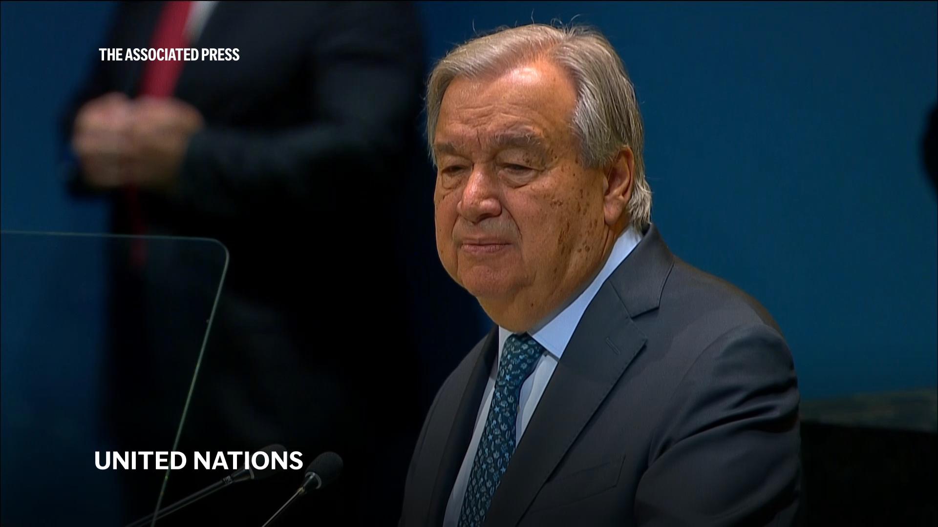 UN chief warns world leaders of 'an age of reckless disruption and relentless human suffering'