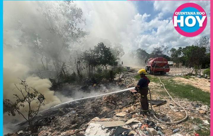 Bomberos controlan incendio en predio irregular de la Colonia Margarita
