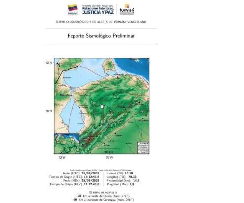 Venezuela: Dos nuevos sismos en el estado Lara
