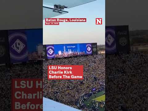LSU Tributes Charlie Kirk Before The Game Kicks Off