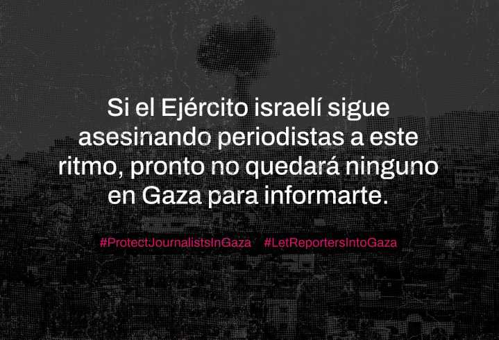 Gaza: más de 250 medios se pronuncian contra asesinatos de periodistas