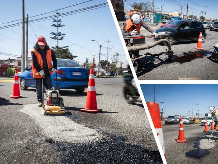 ¿Cansado de los hoyos en Arica? La bacheadora volvió y promete arreglos cada semana