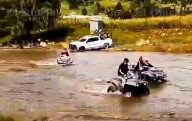 Video.- Guardia Nacional escolta a alcaldesa en ruta de cuatrimotos