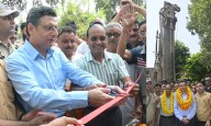 Relief & Rehabilitation Comm’r reviews works at Jagti Migrant Township