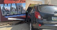 SUV crashes into Waterloo mural, damages local gift shop