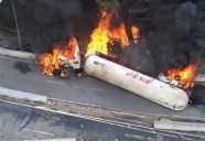 Muere el chofer de pipa que explotó en Puente la Concordia, Iztapalapa, CDMX