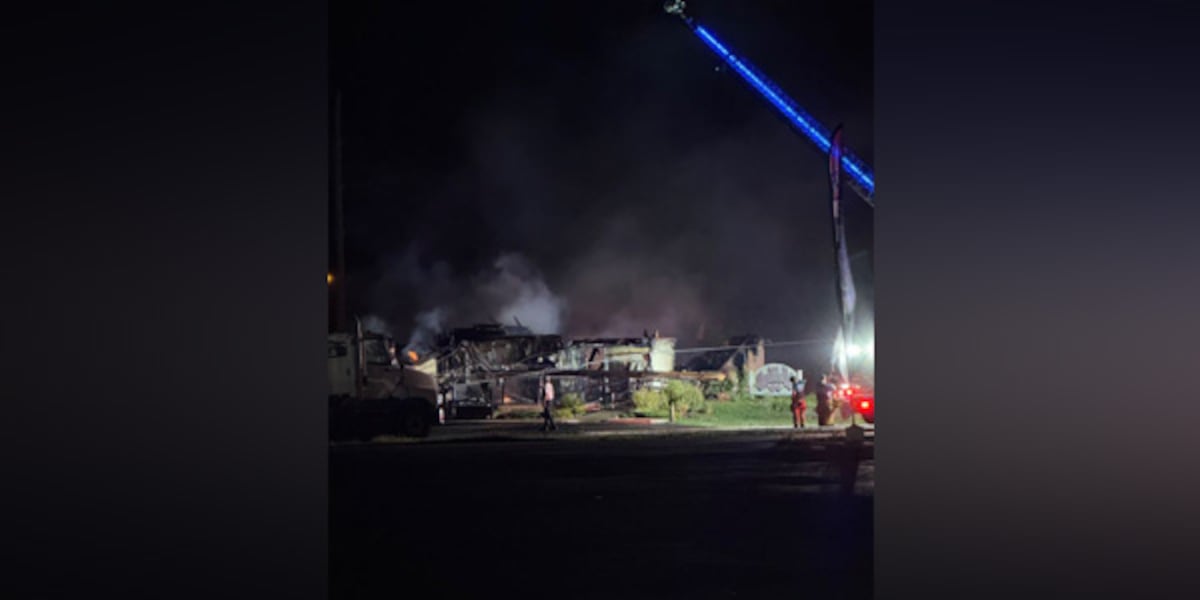 Driver hits utility pole near Mt. Carmel causing building to catch fire, sheriff’s office says