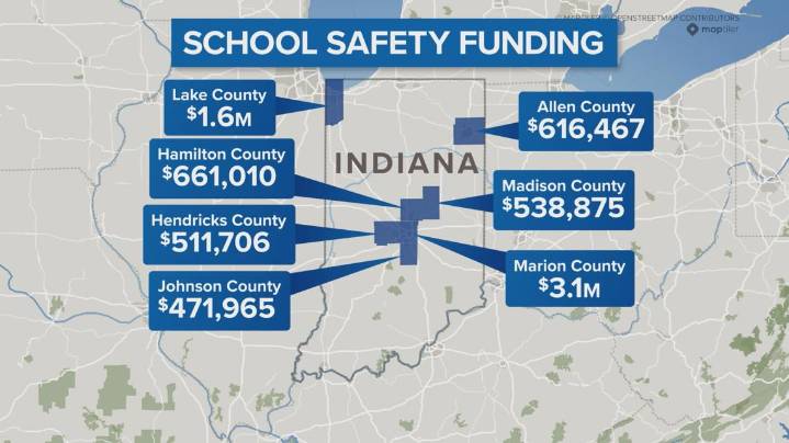 Surge of funding for Indiana school safety