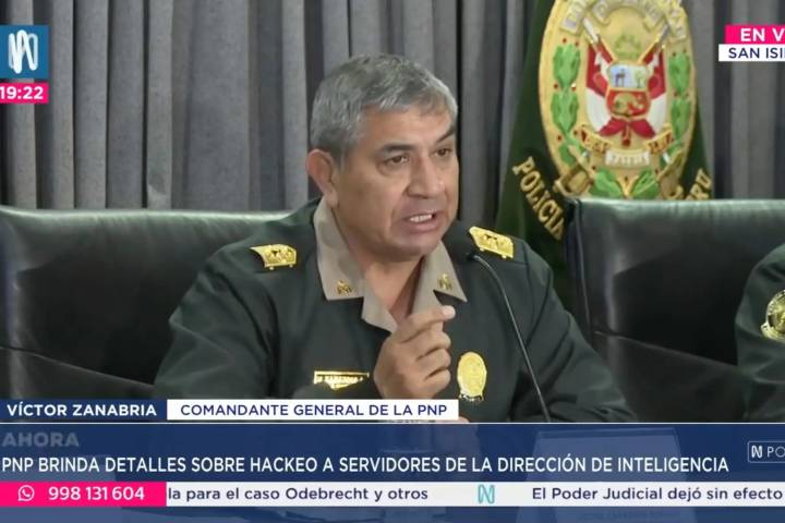Comandante General PNP: “No ha ocurrido un hackeo de información de inteligencia"