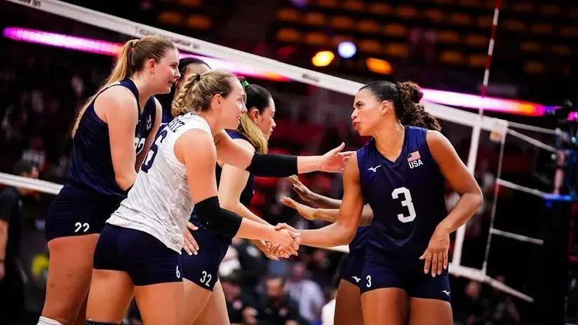 Se mantiene en carrera: Estados Unidos venció 3-0 a Canadá y pasó a cuartos del Mundial de Vóley Femenino 2025