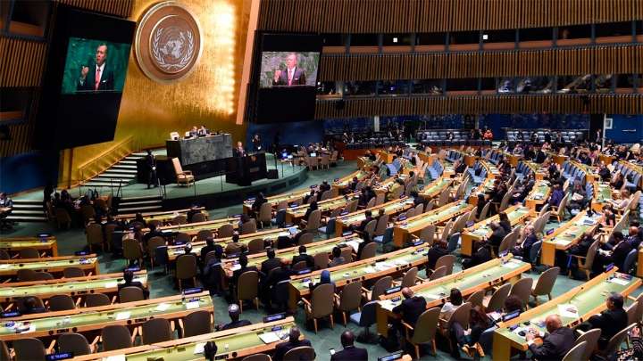 La ONU aprobó con amplia mayoría la declaración que impulsa la solución de dos Estados para Israel y Palestina