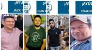REPORTAN DESAPARICIÓN DE PERSONAS EN LA ZONA SUR: Emite Fiscalia General del Estado fichas de búsqueda de por lo menos cuatro hombres desaparecidos desde el 3 de septiembre