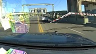 Stolen vehicle jumps bridge during police pursuit