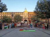 Toledo se concentra de nuevo contra el genocidio en Gaza y recuerda al periodista palestino Anas al Sharif