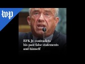 RFK Jr. contradicts his past false statements and himself