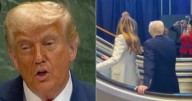 Donald Trump Slams His Entrance To United Nations HQ