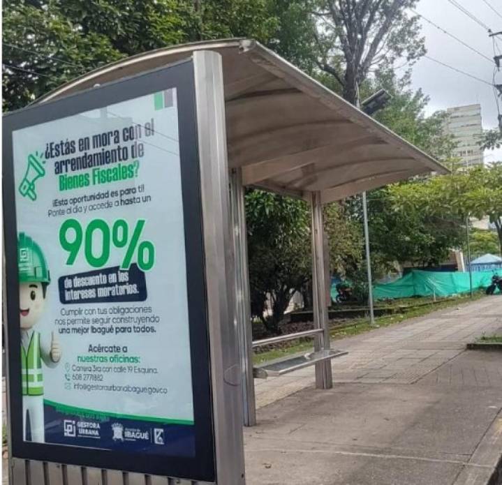 Empresarios apoyarán el mantenimiento de los paraderos en Ibagué