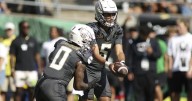 Moore throws career-best 4 TDs and No. 6 Oregon beats rival Oregon State 41