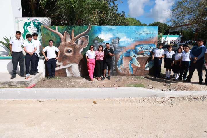 Isla Mujeres se suma a la Jornada Nacional de Tequios y Murales ‘Arte que Transforma’ para fortalecer la paz y prevenir adicciones