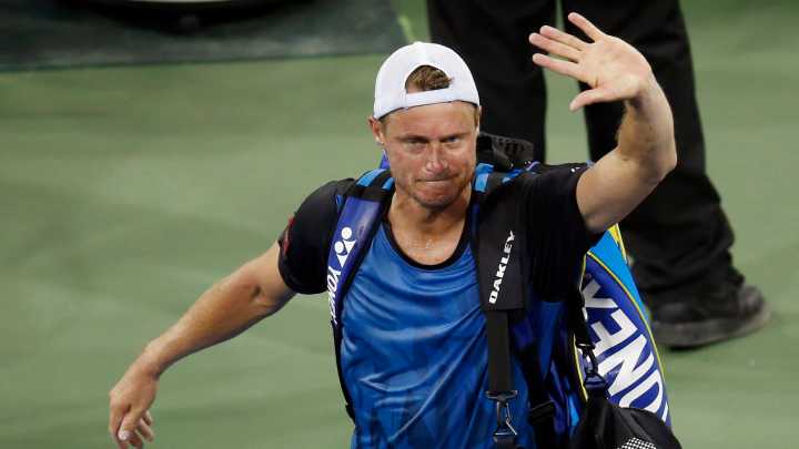 Lleyton Hewitt handed two-week ban and sizeable fine for pushing 60-year-old doping control official after Davis Cup defeat
