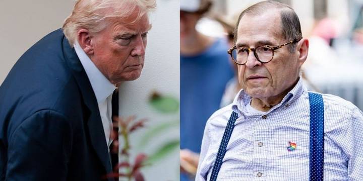'Psychopathic nut job': Trump gives searing eulogy of Jerry Nadler's career after the Dem's big announcement