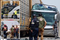 Train crashes into bus outside Mexico City, killing at least 8 people, injuring 45