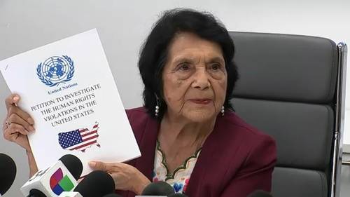 Maxine Waters, Dolores Huerta support petition urging UN to investigate alleged 'ethnic cleansing' by federal immigration agents