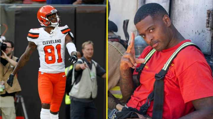 I'm NFL star who celebrated touchdowns by strutting the red carpet - now I've found new calling as a firefighter