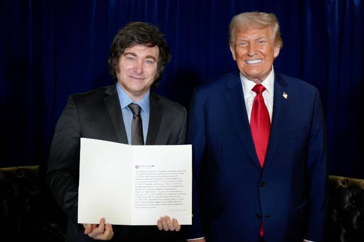 Milei se reunió con Trump y recibió su apoyo: “Tiene mi total respaldo para la reelección”