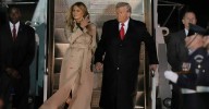 Trump lands in UK for unprecedented visit with 'elegant' king