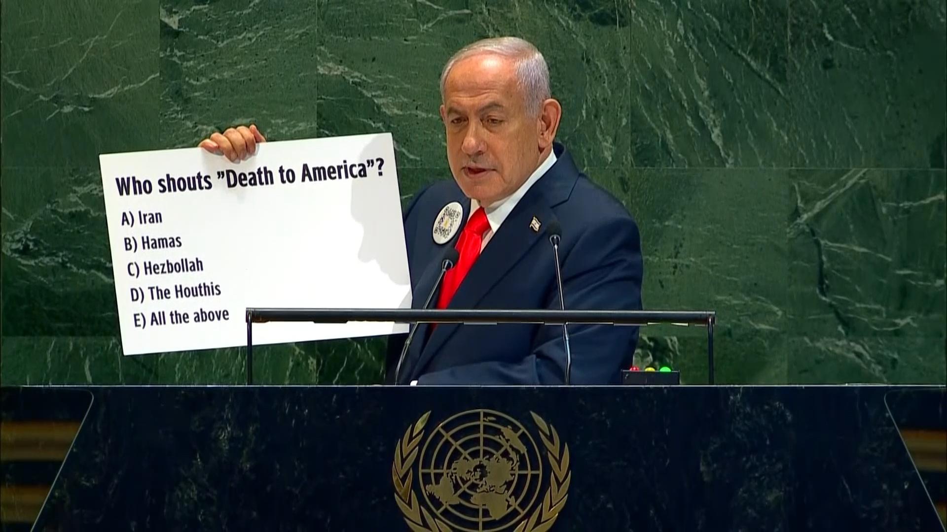 At UN, amid jeers and cheers, Netanyahu says Israel 'must finish the job' against Hamas in Gaza