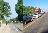 Campesinos bloquean la carretera en Chetumal por incumplimiento de CFE