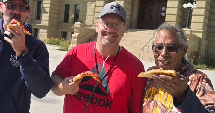 Protesters turn away from political differences and 'break bread'