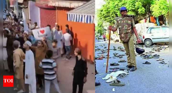 Protests over ‘I Love Muhammad’ posters turn violent in Bareilly; 50 detained, 10 cops injured