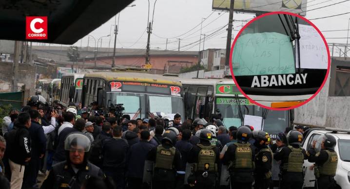 SJL y Rímac: Transportistas de la empresa Huáscar protestan ante ola de extorsiones