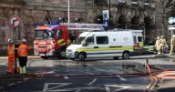 Work to protect at-risk buildings after another fire-filled night in Smoke