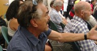 Emotions high at community meeting for proposed homeless campus