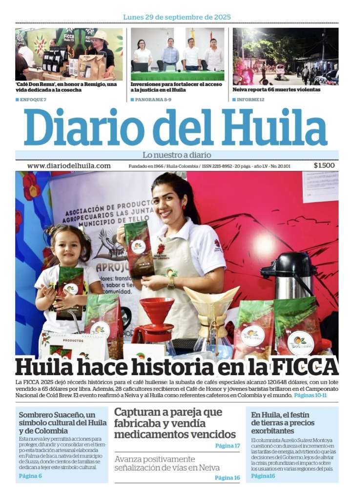 Diario del Huila 29 de septiembre de 2025