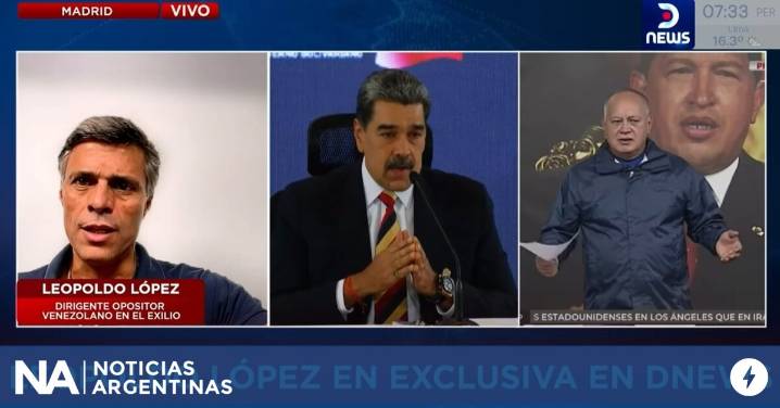 Leopoldo López se esperanzó con la intervención militar de Estados Unidos en Venezuela para la caída de Maduro