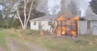 Firefighters rescue 76-year-old man from burning home