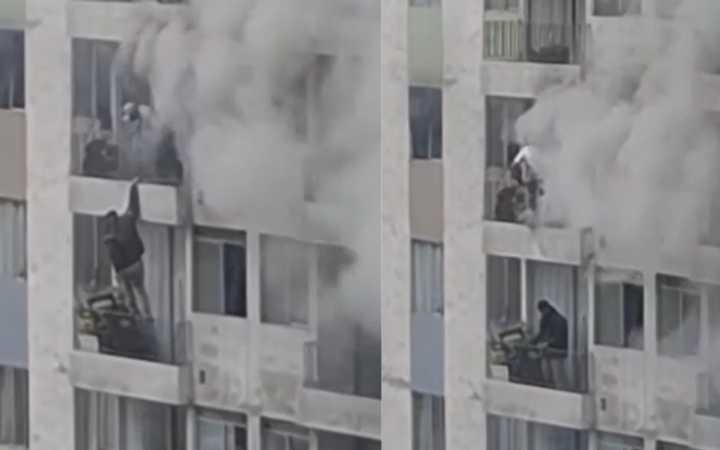 Reportan incendio en condominio de Santa Anita