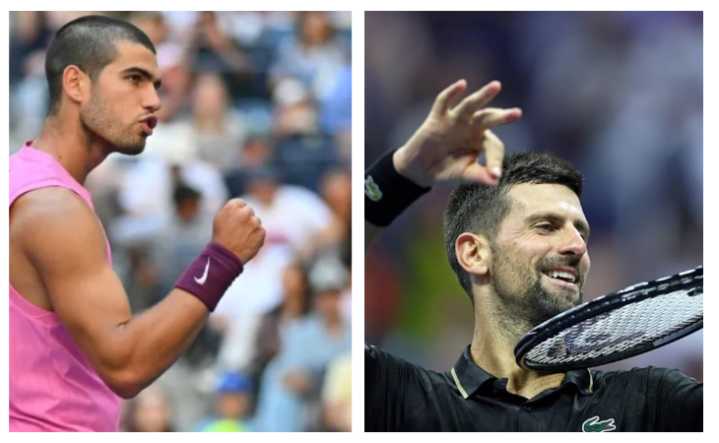 Alcaraz y Djokovic a un paso de colisionar en el Abierto de EE. UU.