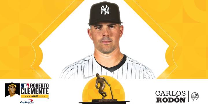 Carlos Rodón, Yankees 2025 Roberto Clemente nominee