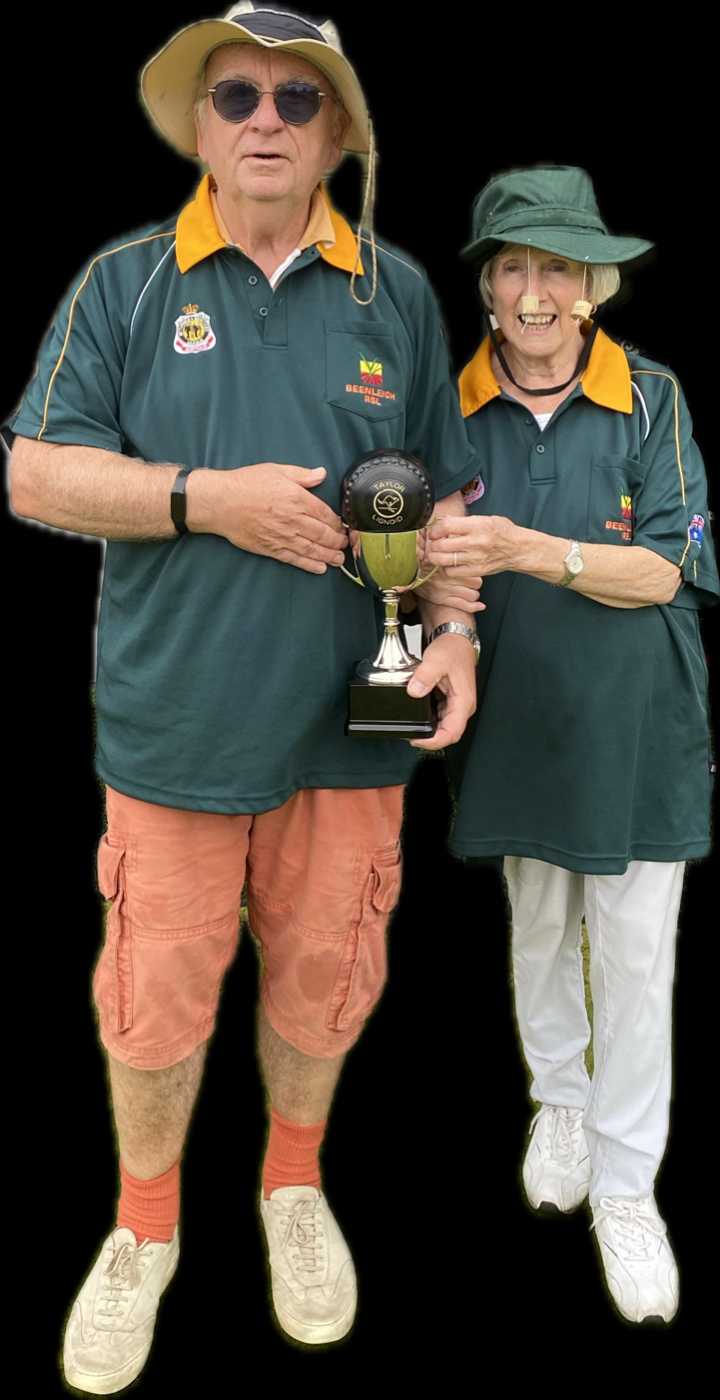 G'day for bowls winners Stephen and Sandra