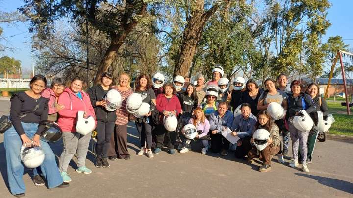 Puerto San Martín fue sede de la Clínica de Conducción Segura de Motos