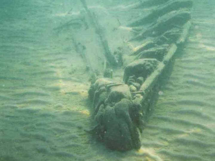 Shipwreck lies in shallow Lake Huron waters after 1878 gale