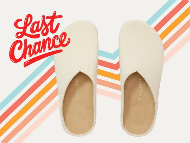 Rothy's Casual Clog in Jasmine now $119, down from $159 for fall 2025