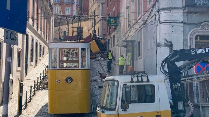 El descarrilamiento del funicular en Lisboa fue provocado por falla en un cable, señala informe